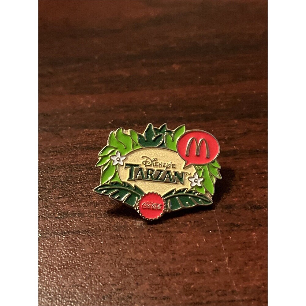 McDonald's Disney Tarzan Movie Coca-Cola Coke Employee Lapel Hat Pin